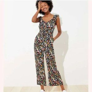NWT LOFT Floral Jumpsuit